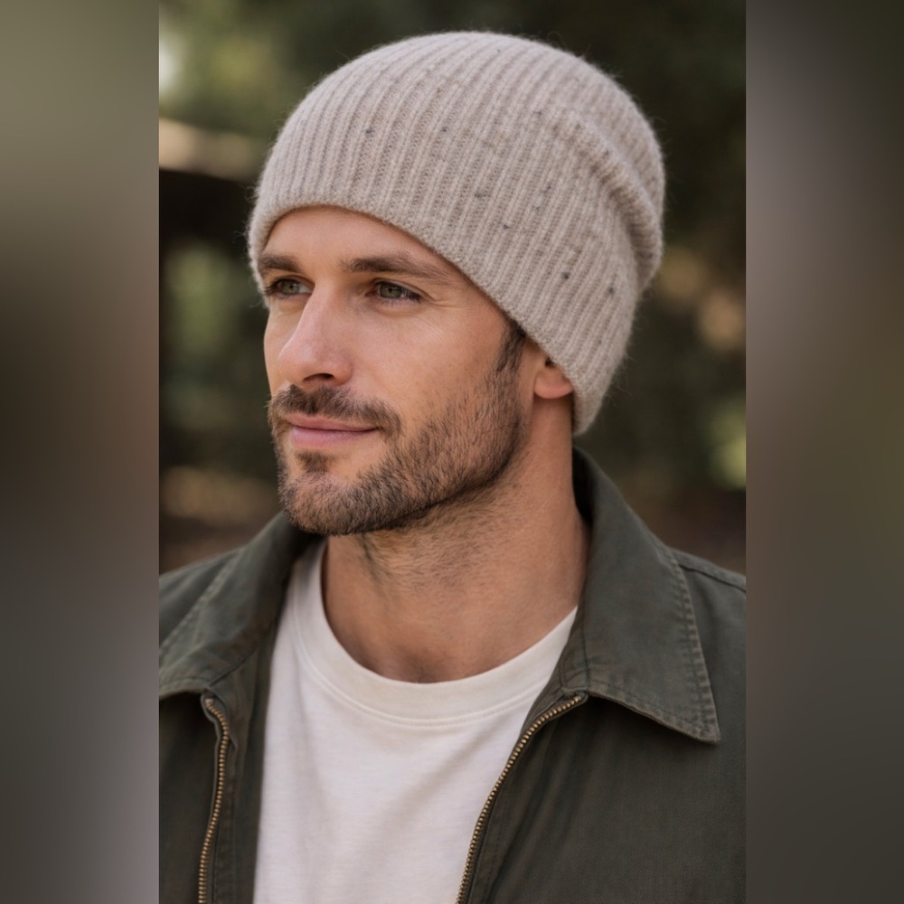 Mollusk California Wool Beanie RWS Merino Alpaca Speckled Knit Hat